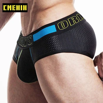 

Sexy Fashion Gay Men Underwear Briefs Mesh Breathable Soft Cotton Pouch Underpants Cueca Male Panties For Dropshipping