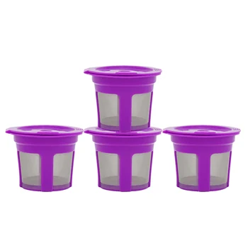 

4 Pack Reusable K Cups for Keurig 2.0 Coffee Makers,Universal Refillable Cups,Coffee Reusable Filter for Keurig