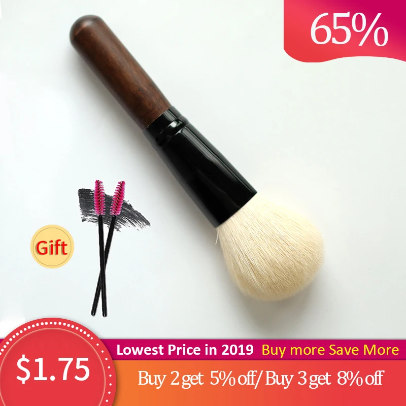 

1 PCS Powder Foundation Makeup Brush Multifunctional Goat Hair Face Cheek Blush Highlighter Makeup Brushes Powder Paint Brush