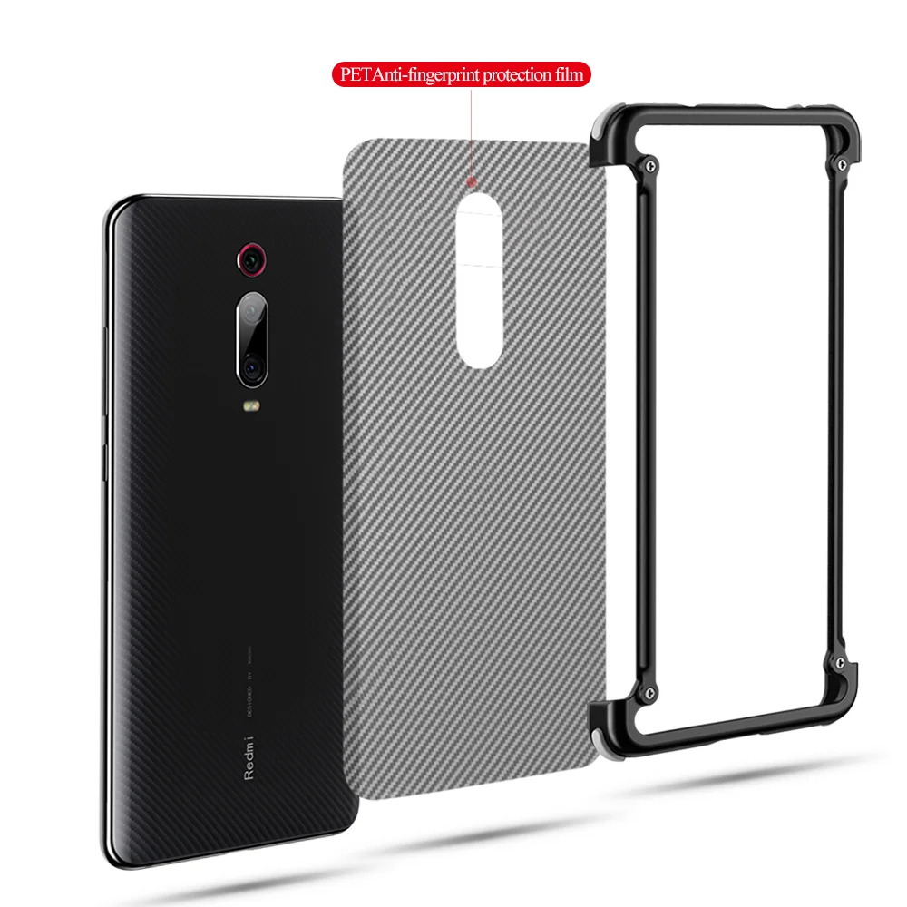 Металлический Чехол OATSBASF с подушкой безопасности для Xiaomi Redmi K20 индивидуальный