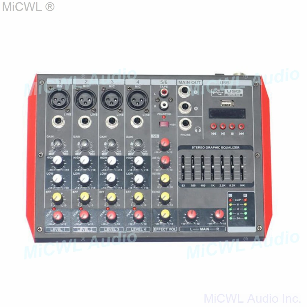 MG6 mini Bluetooth Audio Mixer Sound Microphone