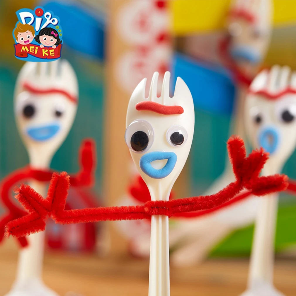 PUDCOCO сделать свой собственный Forky из История игрушек 4-DIY для детей Детские игрушки