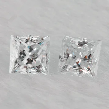 

D Color Square Moissanite 4.5Carat 9x9mm Princess Cut On Sale Price Same as Diamond Level VVS 3Ex For Ring Bracelet Necklace