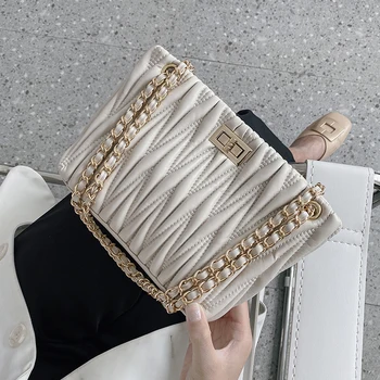 

Niche Design Pure Color Handbag 2020 New Fashion Chain One Shoulder Underarm Bag Simple Messenger Bags Luxury Bag Messenger Bag