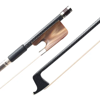 

15/16 Inch Viola Bow Well Balanced Carbon Fiber Round Stick OX Bone Frog Horsetail Hair Viola Parts Accessories