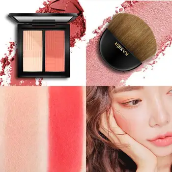

Forbidden City Style Two-tone Blush Waterproof Brighten Skin Color Long Lasting Blush Pressed Powder