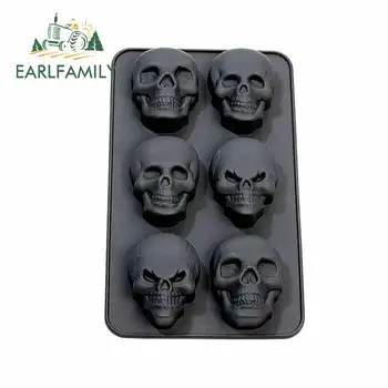 

EARLFAMILY 13cm x 8.9cm for Slate Skull Face Windows Car Stickers Windshield Trunk Decal Anime Surfboard Bumper Car Assessoires