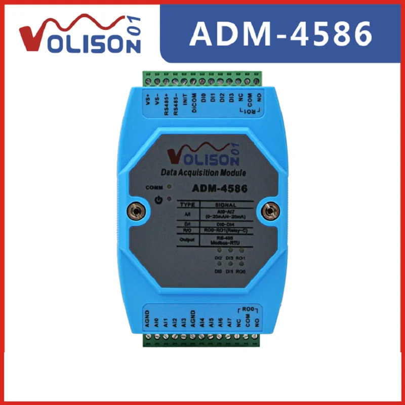 ADM-4586 8-полосный 4-20мА ток 4 контурный переключатель количество вход 2 роуд реле