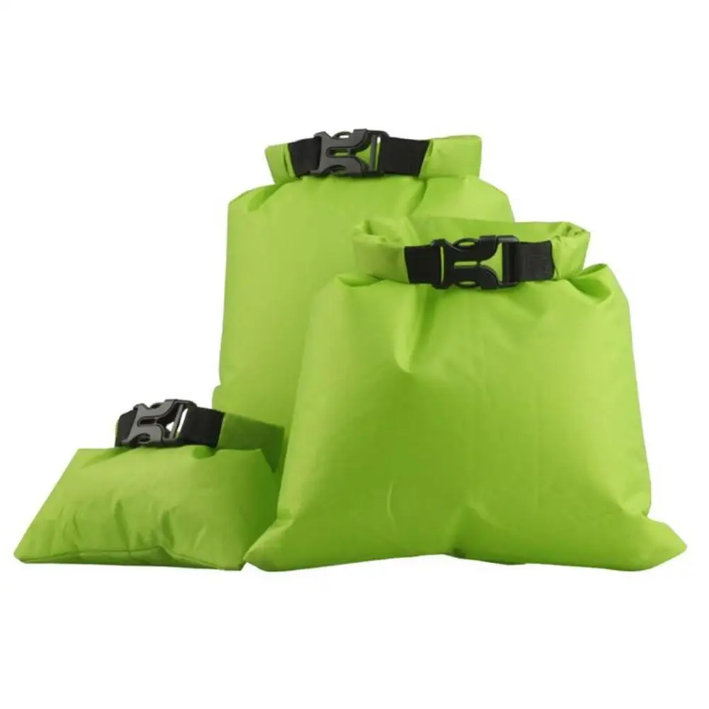 GloryStar 3 шт./компл. открытый Водонепроницаемый мешок с покрытием Водонепроницаемый сухой мешок для хранения Чехол рафтинг каноэ гребля на сухой мешок - Цвет: Fruit green