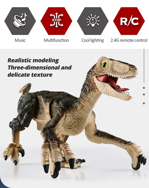 Dinosaur Toy Attractive Electric Joyful Boys Girls T-Rex Walking Animal Model Remote Control Christmas Gifts Interactive Game 5