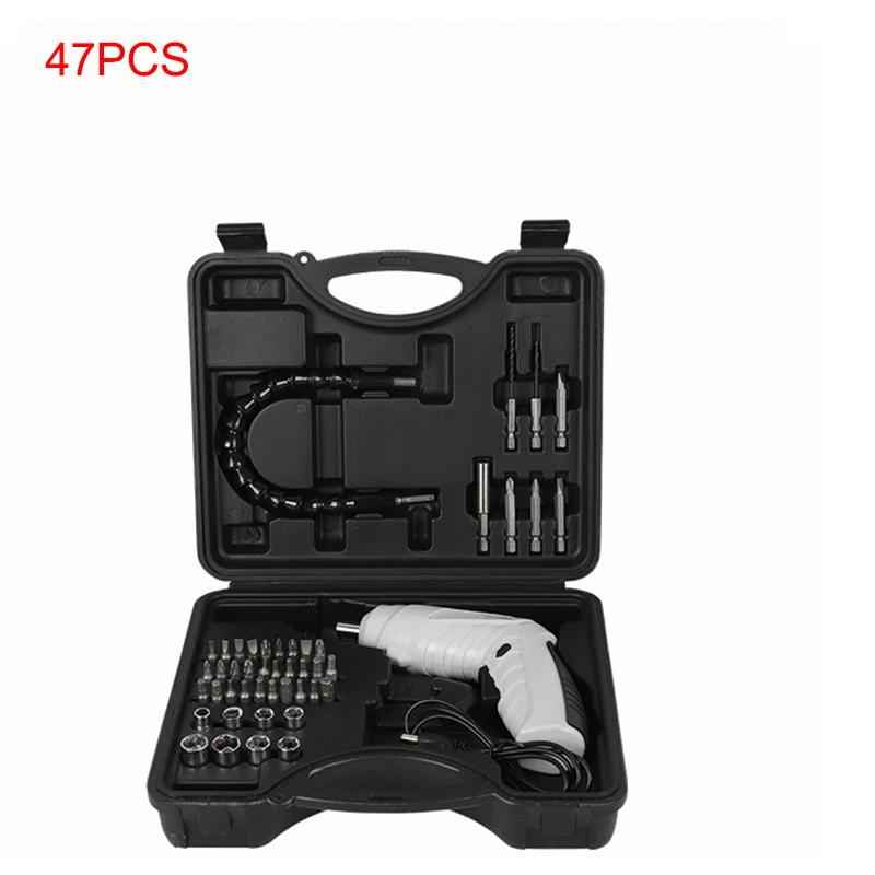 LAMEZIA Mini Motor-driven Multifunction Screw Driver Charging Type Lithium Battery Screwdriver Machine Drill Suit
