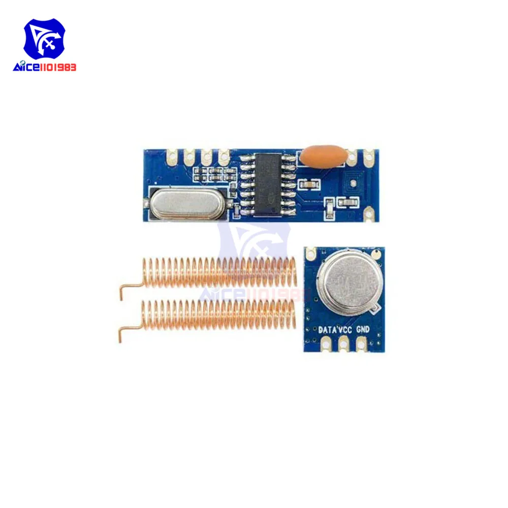 SRX882 Superheterodyne Receiver Module STX882 ASK Transmitter Module Antenna
