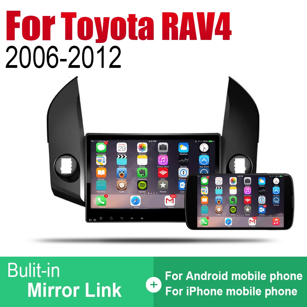 Автомобильный радиоприемник на Android стерео GPS навигация для Toyota RAV4 2006 2007 2008 2009 2010