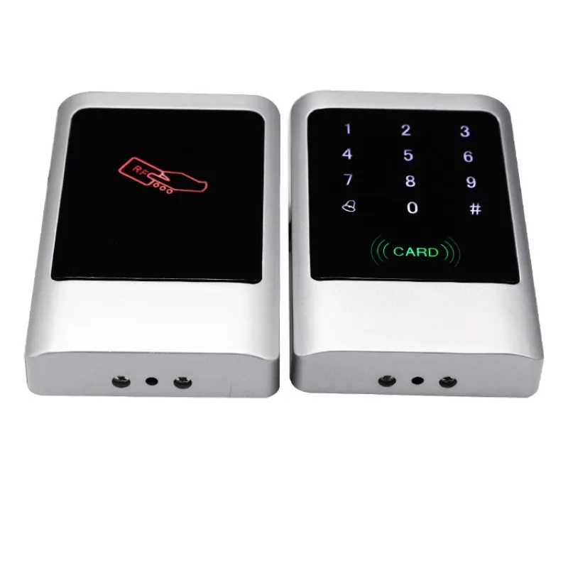 Water Proof RFID 125KHz/13.56MHZ Standalone Access Controller Metal Case Cover Touch Keypad for Access Control System