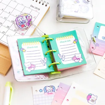 

Cute Loose-leaf Journal Notebook Diary Agenda To Do list Notepad Kawaii School Journey Stationery Travel