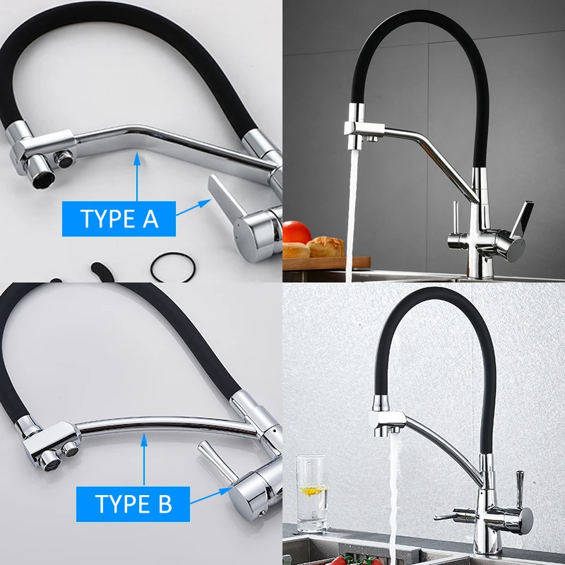  Quyanre Filtered Kitchen Faucets Purification Kitchen Tap 360 Rotate Water Filter Tap For Kitchen T - 4000167130754
