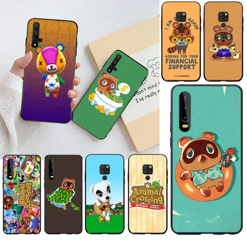 

HPCHCJHM Animal Crossing New Horizons DIY Printing Phone Case for Huawei P40 P30 P20 lite Pro Mate 20 Pro P Smart 2019 prime