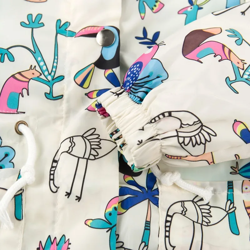 Г.; модная ветровка для новорожденных; куртка для маленьких девочек с длинными рукавами и капюшоном; Осенняя От 2 до 5 лет с рисунком для защиты от солнца