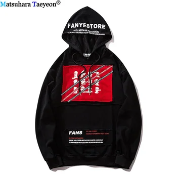 

2019 Autumn New Loose Sweatshirt Men hoodie Fashion Casual Trend Streetwear Letter Print Hoodies Men's Hip Hop Hipster Clothes