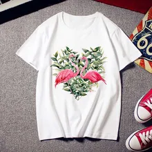 Best Offers 2020 Flamingo Beauty T-shirt Women's Print Fashion Trendy 90's Harajuku Short Sleeve T-shirt White Summer T-shirt Top Best Offers 2020 Flamingo Beauty T-shirt Women's Print Fashion Trendy 90's Harajuku Short Sleeve T-shirt White Summer T-shirt Top