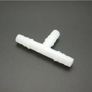 

6mm Plastic Pagoda Barbed Equal 3 Way Tee Type Hose Connector Pipe Fitting Tube Joint for Garden