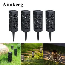 Полый солнечный светильник для газона s Открытый водонепроницаемый садовый светильник Солнечная панель лампы тропинка солнечный светильник для сада лестницы двора