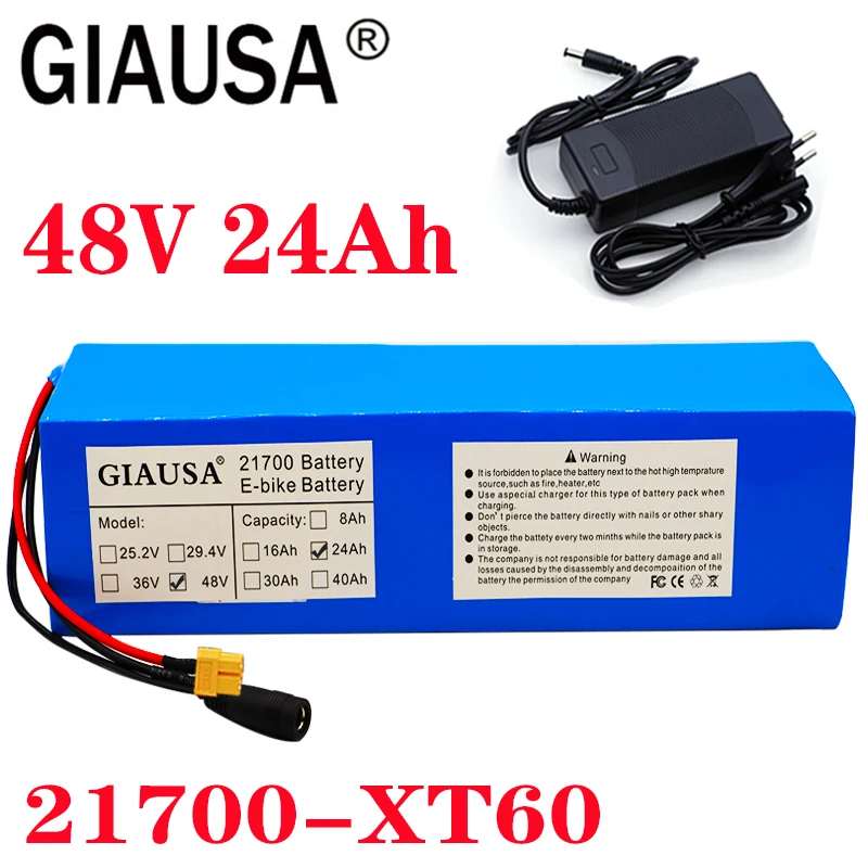 GIAUSA 48 в 24 Ач 21700 Высокая мощность 700 Вт Аккумулятор для электровелосипеда батарея