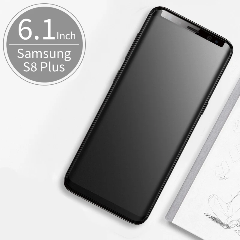 CHYI матовый изогнутый для samsung s8 s9 plus протектор экрана полное покрытие защитное закаленное для samsung Galaxy s8 s9 plus стекло - Цвет: samsung s8 plus