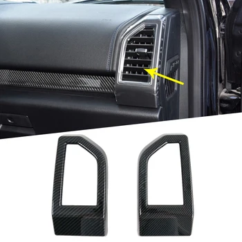 

Carbon Fiber Color Dashboard Side Vent Outlet Overlay Cover Trim For Ford F150 2016-2019 Raptor 2018 Limited Accessories 2020