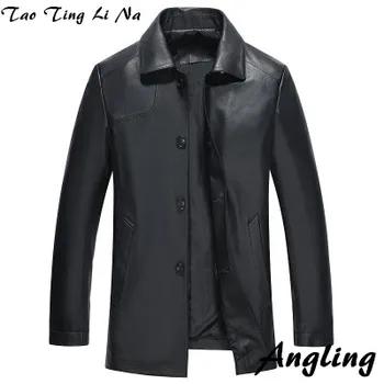 

2020 Tao Ting Li Na Men Suit Collar Genuine Real Sheep Leather Jacket H87