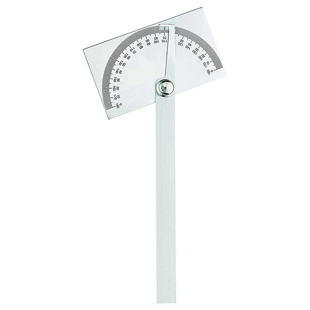 14.5cm 180 Degree 14,5/15 см 180 градусов Регулируемый транспортир Многофункциональный из нержавеющей стали полукруглый угол линейка Математика угол измерительный инструмент - Цвет: 14.5cm 180 Degree