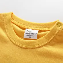 Детская летняя хлопковая одежда с короткими рукавами и вышивкой в европейском и американском стиле для маленьких мальчиков