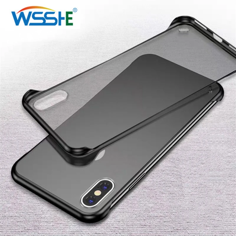 Задняя крышка чехол для iPhone 7 8 Plus X XS MAX XR матовый полузавернутый телефона с