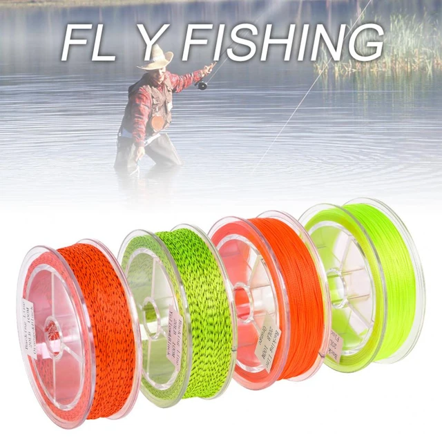 100M 20LB Line Backing Fly Fishing Trout Nylon Line & Loop Orange Yellow  Braided - AliExpress