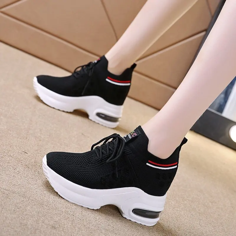 

Lace Up Sport Shoes Woman Spring Summer Sneakers 2021 Women's Breathing Running Shoes Women Sports Platform Sneakers