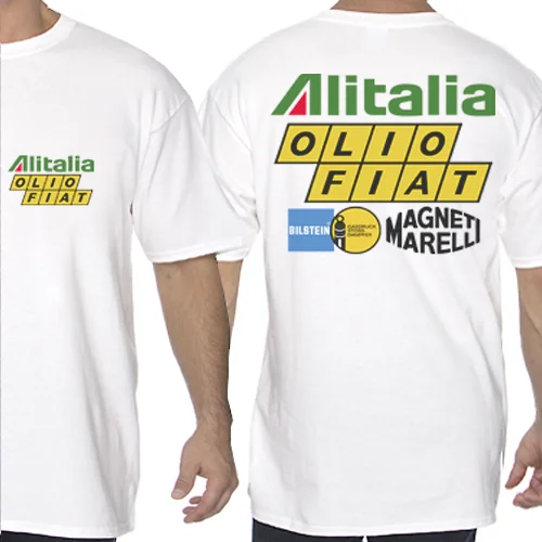 Alitalia Olio Fiat Ретро ралли гоночные футболки 131 Abarth Wrc Ritmo унисекс гоночная футболка Размер S-3Xl