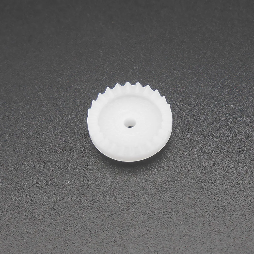 20개 24치아 보어홀 직경 2mm 1.95mm 2A A 타이트 분포형 4.5MM X 13MM C242A 0.5M 24T 플라스틱 크라운 기어 0.5 모듈러스