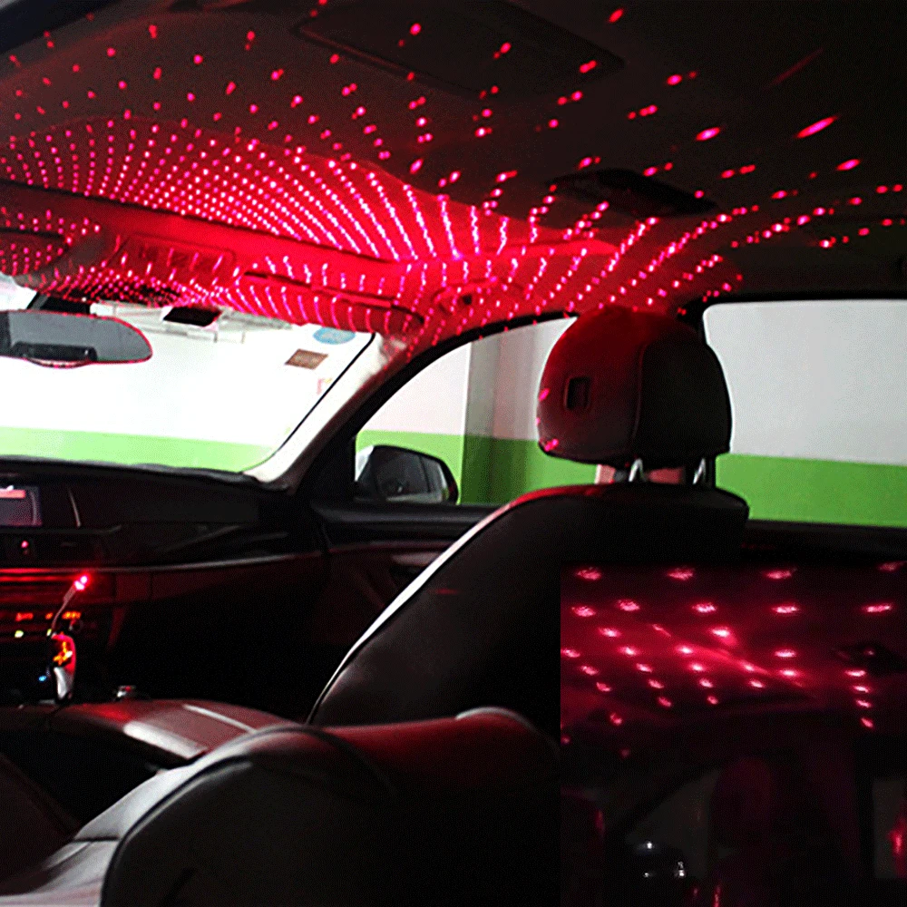 Car roof starry sky light interior USB LED starry sky laser atmosphere