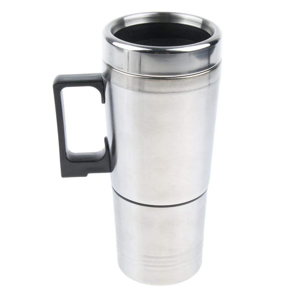 12V In-Car Coffee Maker Tea Pot Bottle Stainless Steel Heating Cup 300ml