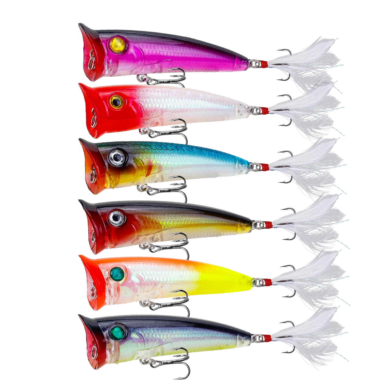 1 Pcs Topwater Popper Fishing Lures 9cm 12.5g Floating Poper Wobbler Hard  Artificial Bait With