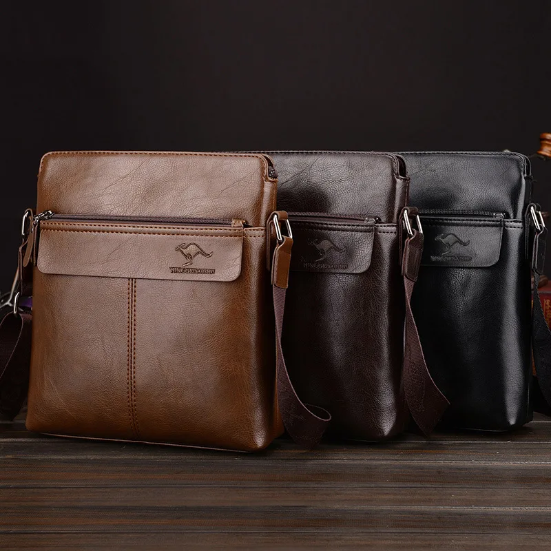 

New Style MEN'S Single-shoulder Bag Popular Fashion Verticle Men's Bag Versatile Business Casual Shoulder Bag
