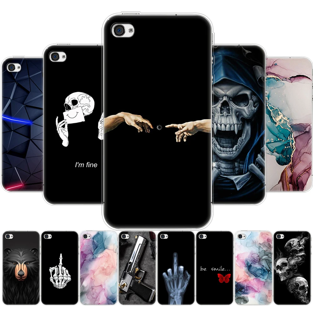 Per Iphone 5S 5S Se 2016 4S 4 Custodia Morbida Tpu Cover Per Telefono Per Apple Iphone 6 S 6 S Plus Fundas Coque Etui Paraurti Marmo Gatto