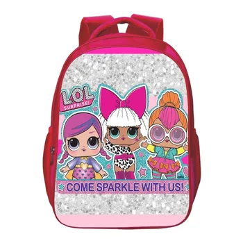 

LOL Surprise Doll Schoolbag Pink Color Kids School Bags for Girls Backpack Mochila Escolar Book School Bag for Teenager Student