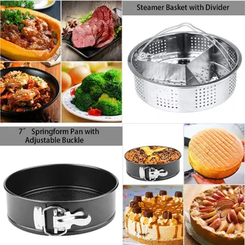 

High Steamer Basket Pressures Cooker Accessories Set Compatible with Instant Pot UEJ