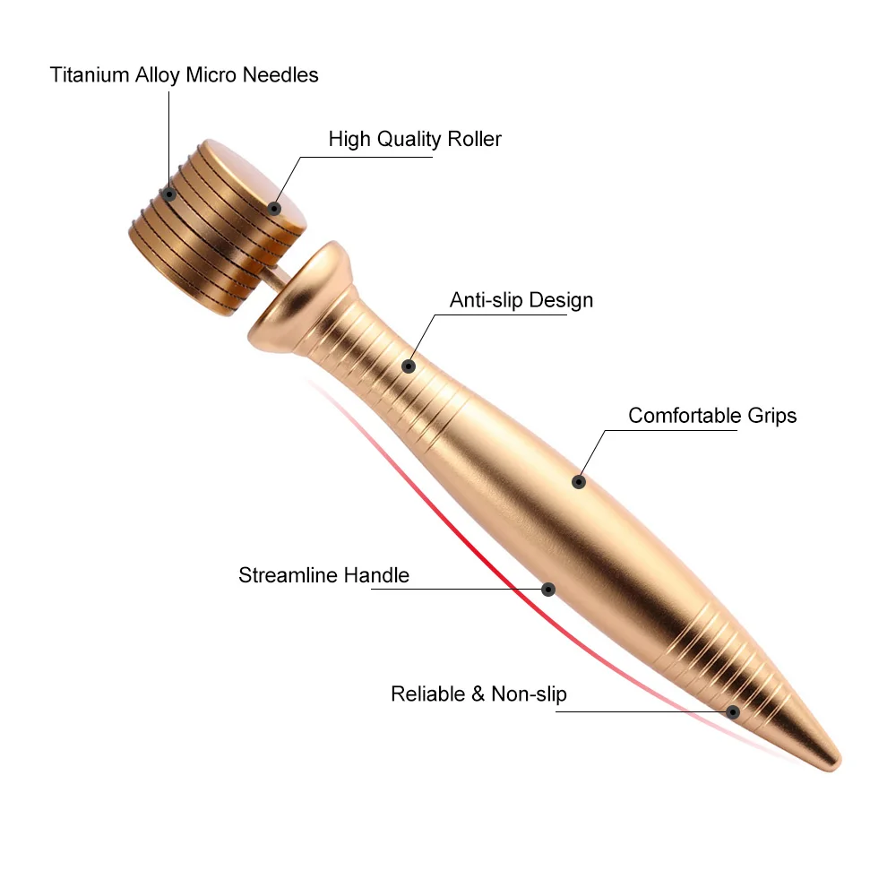 Микро игольчатый ролик для кожи для ухода за кожей 0,2 мм 0,25 мм 0,3 мм мезороллер