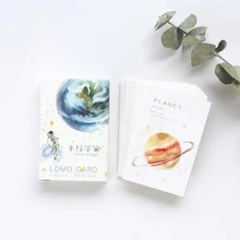 28 шт./упак. Kawaii параллельная вселенная Мини Lomo Почтовые открытки поздравительные открытки на день рождения с буквенным принтом конверт подарок открытка канцелярских принадлежностей