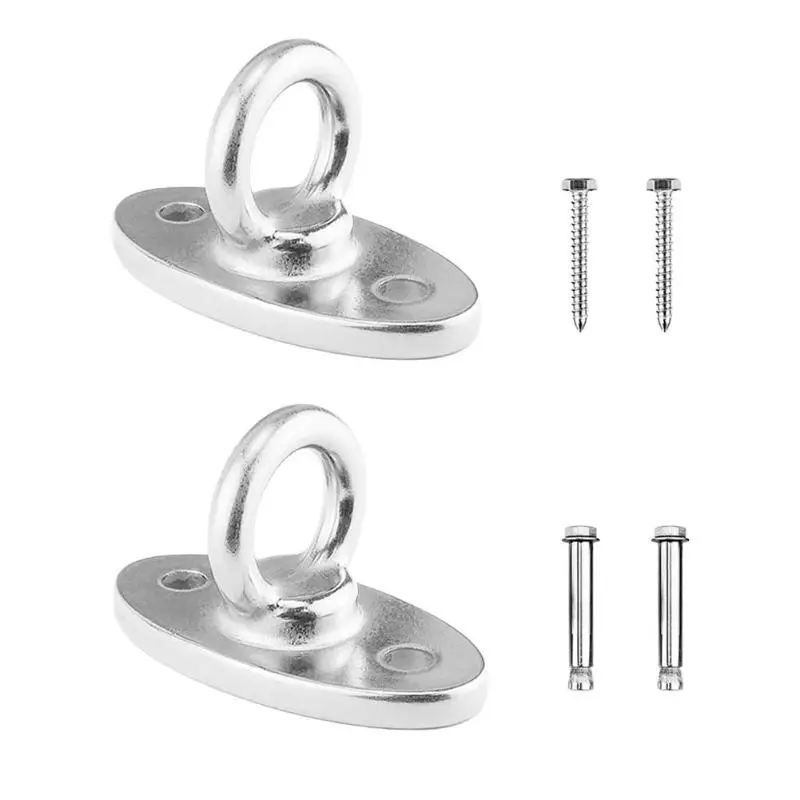 

Stainless Steel Fixed Plate Hook Sandbag Swing Hammock Chair Hardware Tool Expansion Screw Hammock Sandbag 80*46*40mm