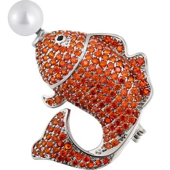 

NEW Red Fish Women Brooch For Whosale price