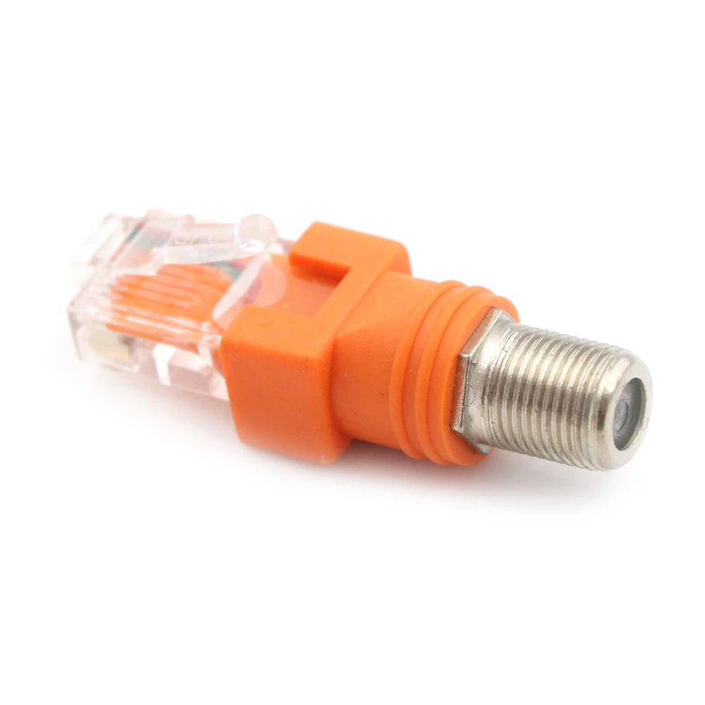 1Pcs F-Type Connector RF Female To RJ45 Male Coaxial Adapter Coupler Coax New | Обустройство дома