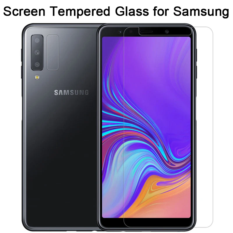 Защитное стекло для Samsung J4 J6 Plus J3 J7 J8 2018 закаленное защиты экрана смартфона Galaxy Note 5
